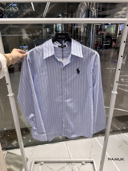 قميص polo مخطط 💙