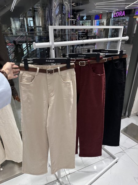 بنطلون كتان لايكرا